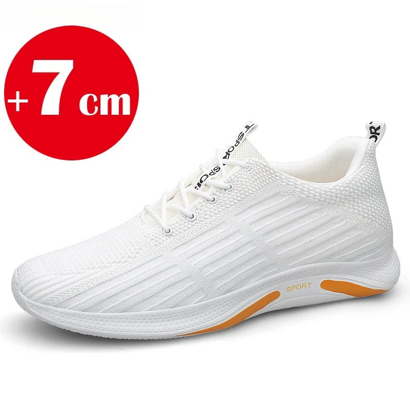 Men'S Shoes With Height Increase - Summer Men Elevator Shoes Breathable Hollow