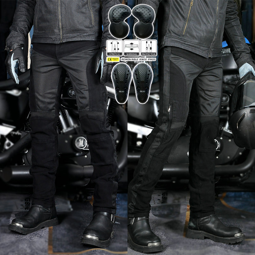 Men'S Shoes For Jeans - Motorcycle Riding Pants for Men Summer