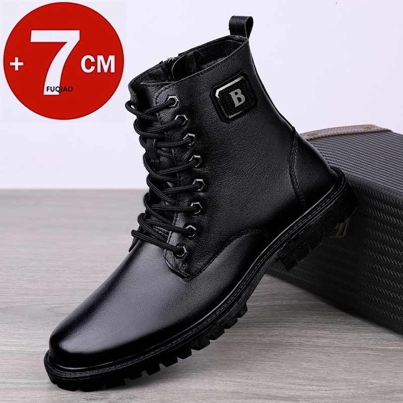 Men's Genuine Leather Elevator - Men'S Shoes With Height Increase reseña y precio