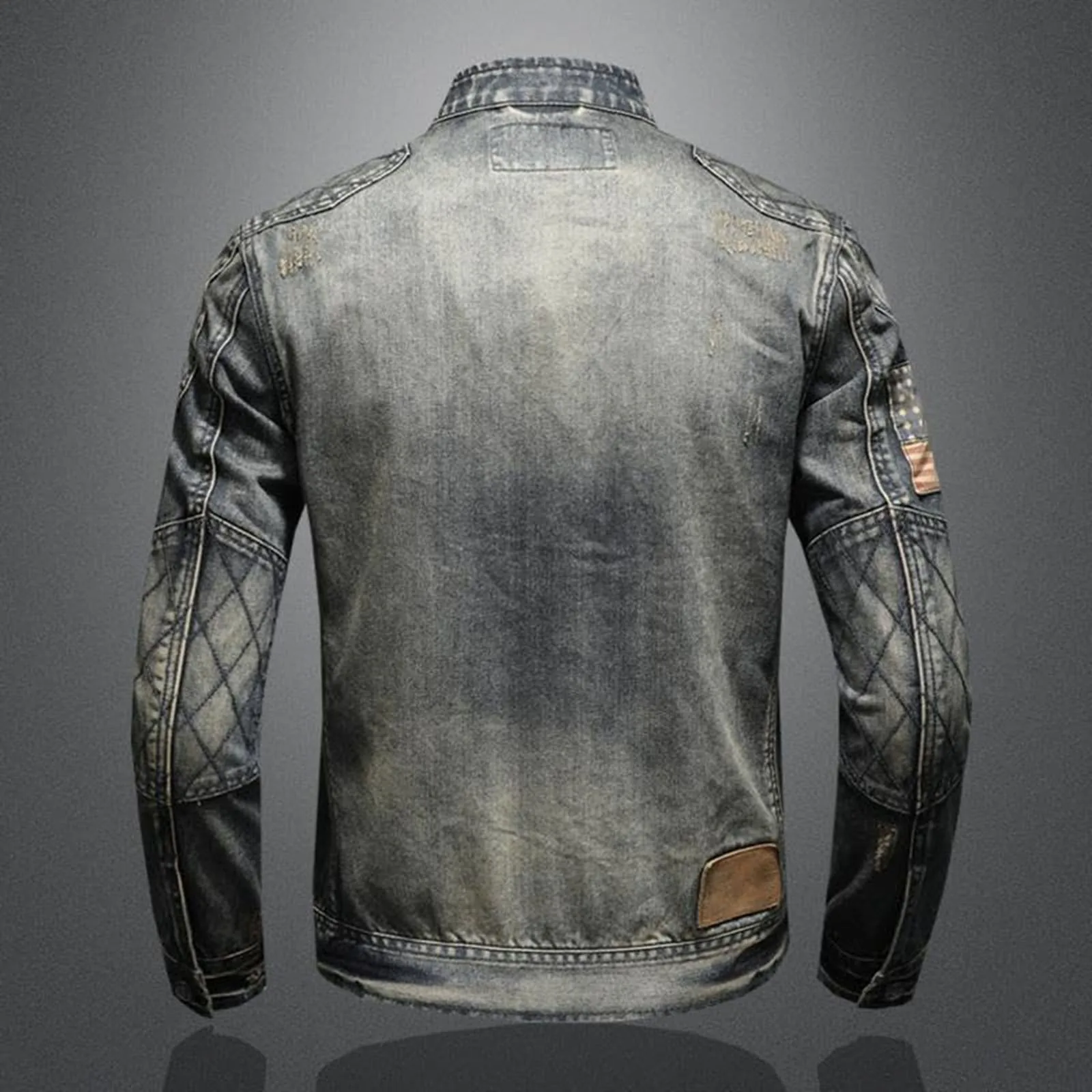 Vintage Denim Jacket With Zip  - Men'S Shoes For Jeans reseña y precio