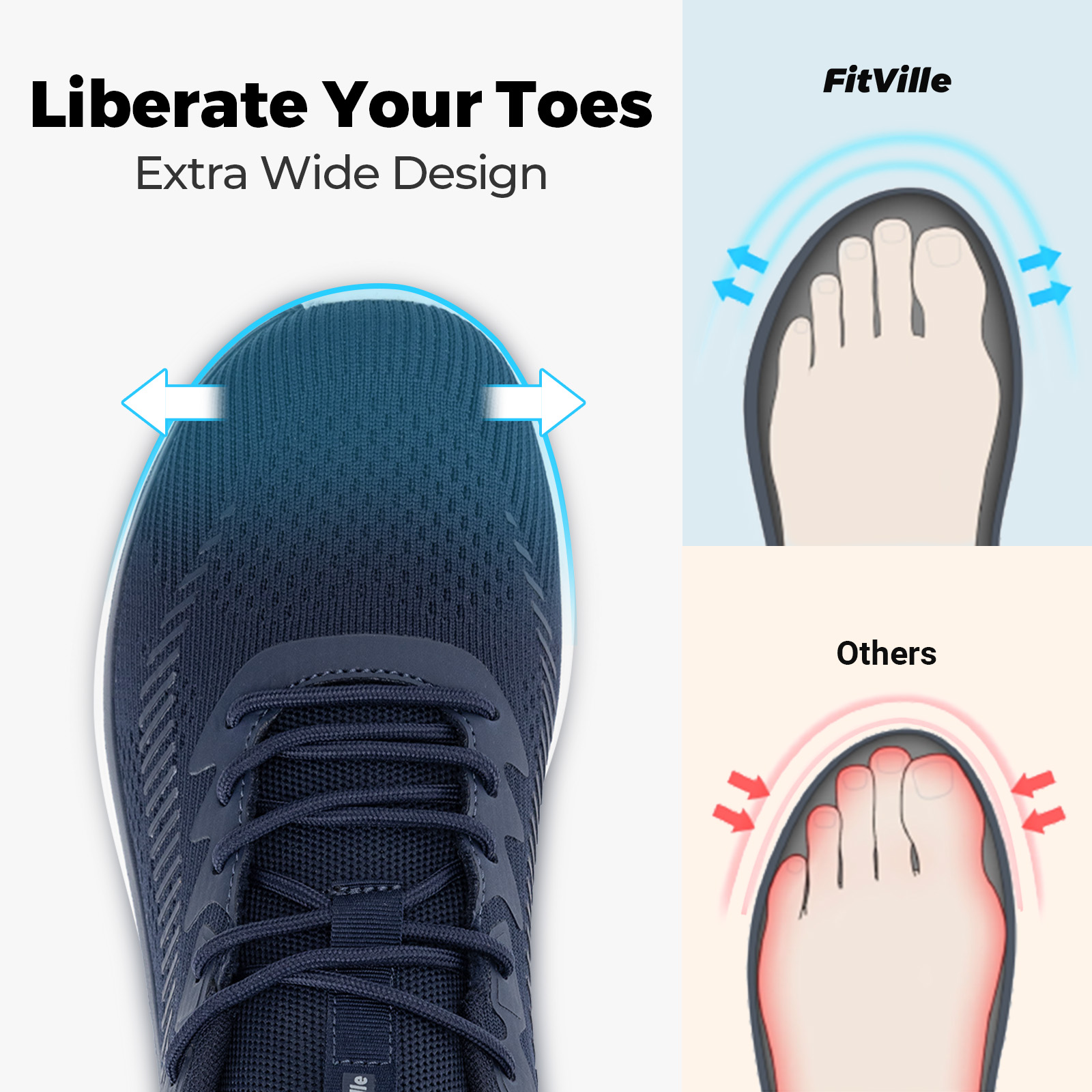FitVille Men's Walking Shoes L - Men Shoes Size Chart reseña y precio