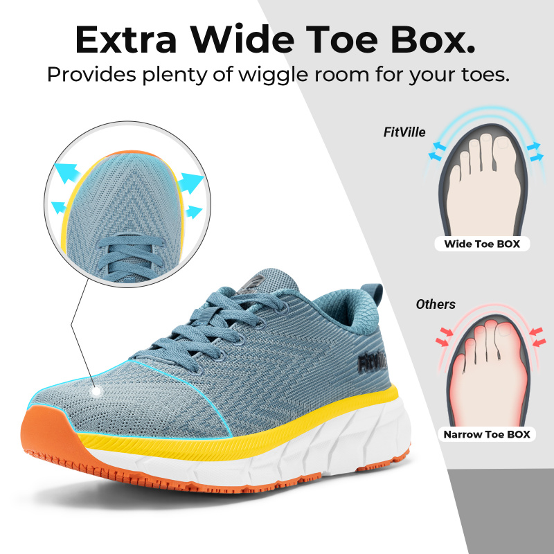 FitVille Wide Toe Box Men'S Sh - Men'S Shoes For Wide Feet reseña y precio