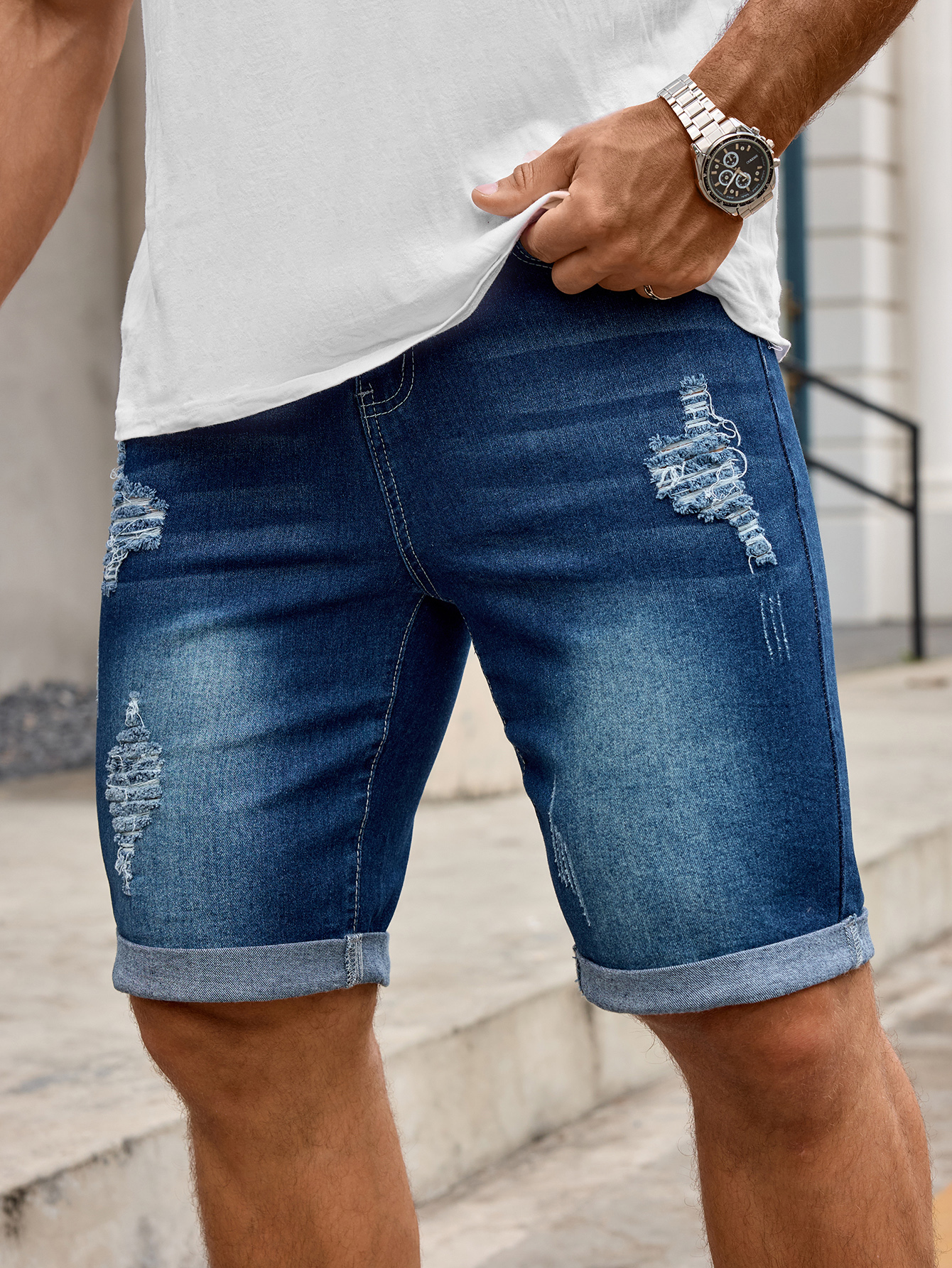 Men Denim Trousers Jeans Short - Men'S Shoes For Jeans reseña y precio