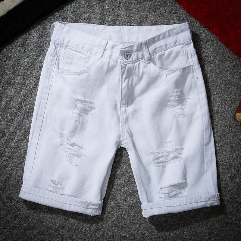 Men White Denim Shorts New Sum - Men'S Shoes For Jeans reseña y precio