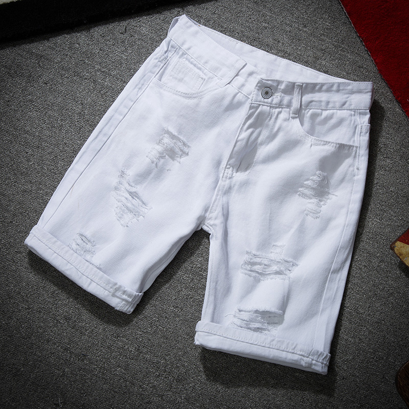 Men White Denim Shorts New Sum - Men'S Shoes For Jeans reseña y precio