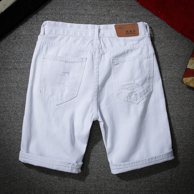 Men White Denim Shorts New Sum - Men'S Shoes For Jeans reseña y precio