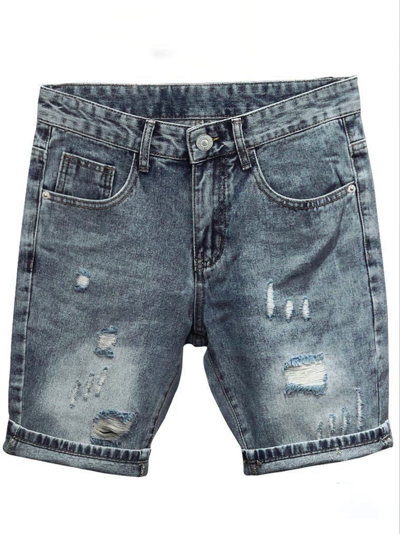 Light Blue Denim Shorts Men's  - Men'S Shoes For Jeans reseña y precio