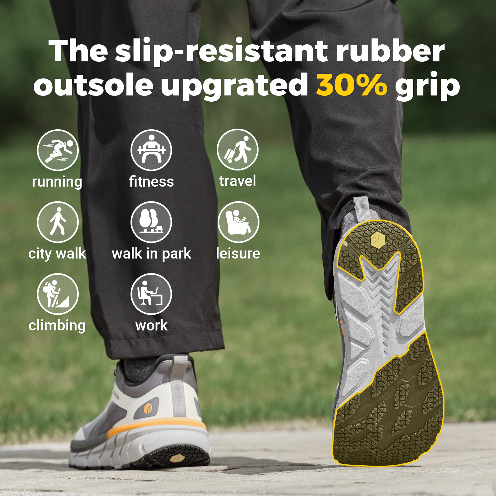 Fittington Wide Walking Shoes  - Men Shoes Size Chart reseña y precio