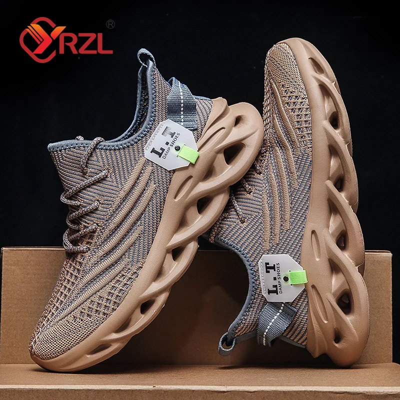 YRZL Men Sports Running Black  - Men Shoes Size Chart reseña y precio
