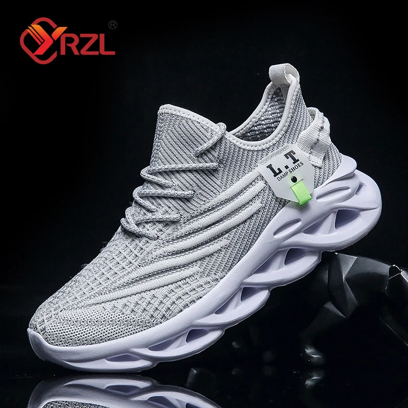YRZL Men Sports Running Black  - Men Shoes Size Chart reseña y precio