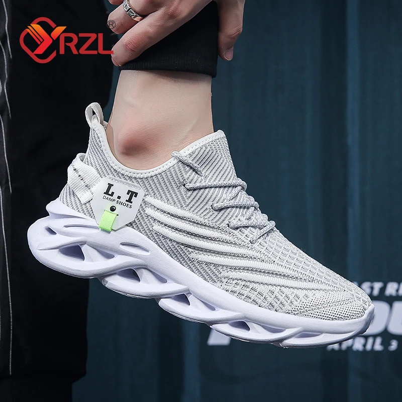 YRZL Men Sports Running Black  - Men Shoes Size Chart reseña y precio