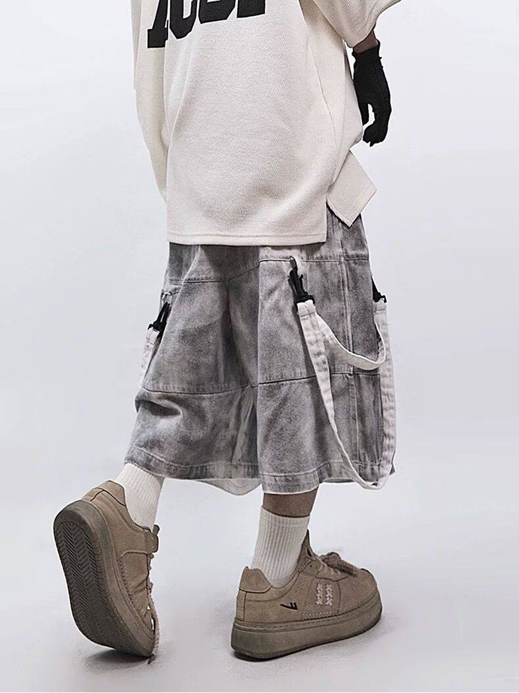 Retro Hip-hop Men's Ripped Jea - Men'S Shoes For Jeans reseña y precio