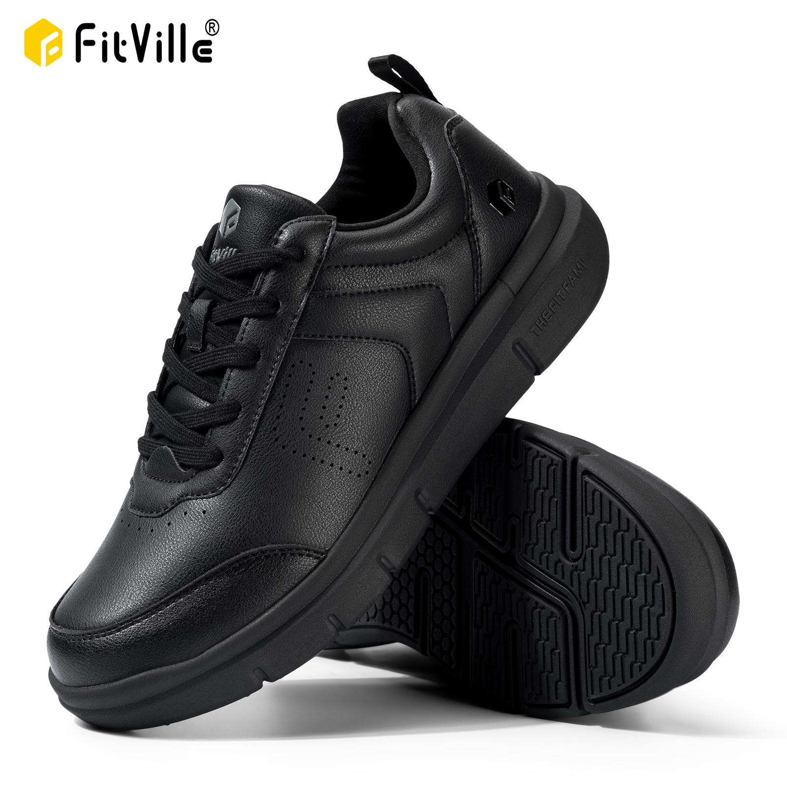 FitVille Men's Casual Leather  - Men'S Shoes For Wide Feet reseña y precio